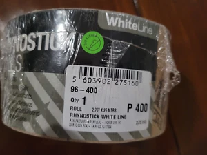 Rhynostick White Line P 400 Grit Sandpaper Roll Self Adhesive 26 meters - Picture 1 of 3