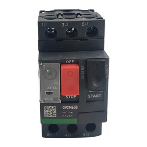 NEW Motor circuit breaker GV2ME08 Deca Manual Motor Starter Button 2.5 to 4A - Picture 1 of 6