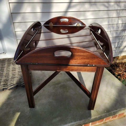 Ethan Allen Butler's Tray Coffee Table Local Cleveland Ohio Pickup Cover