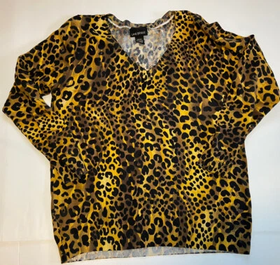 Женская рубашка с длинным рукавом Lane Bryant с анималистическим принтом размер 22/24 (читайте) (2) - Изображение 1 из 4