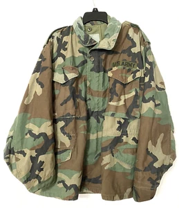 US Army 8415-01-099-7834 M-65 Woodland Camo Cold Weather Field Coat - Med Short - Bild 1 von 4