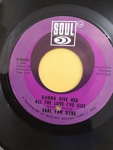 Earl Van Dyke - Gonna Give Her All The Love I Got /Runaway Child Running Wild Ex - Picture 1 of 2