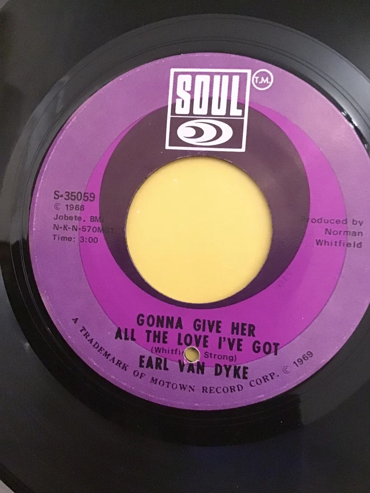 Earl Van Dyke - Gonna Give Her All The Love I Got /Runaway Child Running Wild Ex - Image 1 of 2