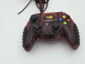 XBox Mad Catz Controller Clear Burgundy Item Control Pad 2001 - Picture 1 of 6