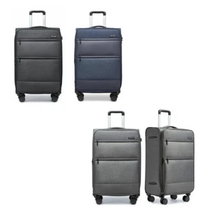 Large 28Inch Soft Shell 4 Wheels Suitcase Hand Luggage Expandable Travel Case - Picture 1 of 22