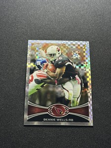 2012 Topps Chrome Football Beanie Wells X-Fractor #174 Arizona Cardinals SP
