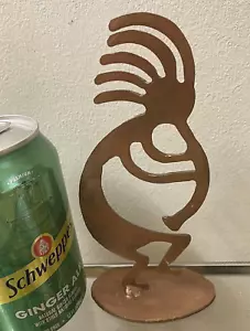 VINTAGE KOKOPELLI KUPFERFINISH FLÖTENSPIELERFIGUR - KACHINA FRUCHTBARKEIT GOTT 7 ZOLL - Bild 1 von 3