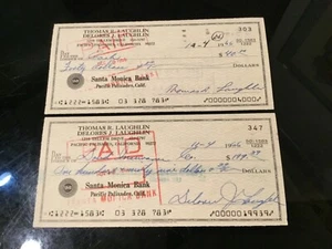 Tom Laughlin & Delores Taylor Actors Billy Jack 2 Original 1966 Signed Documents - Picture 1 of 1