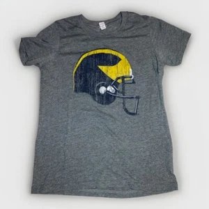 Michigan Football T Shirt Size Short Sleeve By Canvas- Youth Medium - Picture 1 of 4