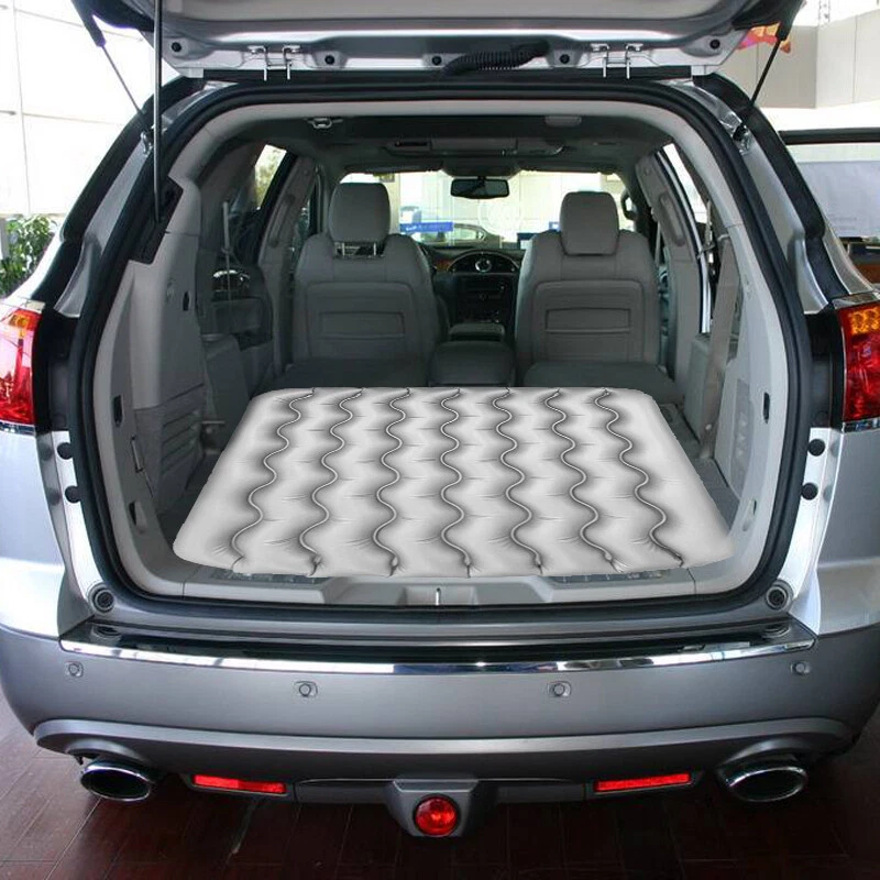 Alfombrilla de cama inflable de viaje para maletero de coche SUV 100*90 CM cojín multifunción para asiento trasero Foto 1 de 4
