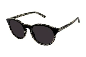 Gwen Stefani L.A.M.B. Gafas de sol LA538 con montura blanca y negra/lentes tintadas grises - Imagen 1 de 2