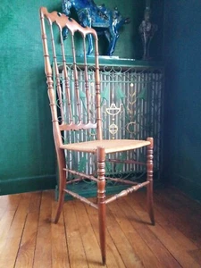 Chiavari Beech and Cane Italian Chair by Fratelli Levaggi, 1950 - Picture 1 of 7
