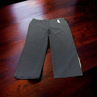 Charter Club March Forward Womens Blue White Dot All Over Pants Sz 24W 46x32 NWT - Image 1 of 4