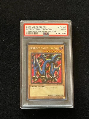Yu-Gi-Oh! Serpent Night Dragon Spell Ruler (25th Anniversary Edition) PSA 9 - Image 1 of 2
