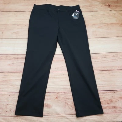 NUEVO Pantalones Callaway para Hombres 36x30 Negros Golf Exterior Opti-Dri Absorción de Humedad Foto 1 de 4