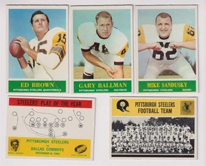 1964 Philadelphia Football Pittsburgh Steelers Lot (5) - Bild 1 von 1