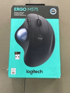 Logitech Ergo M575S Mouse Trackball Wireless, Mouse Ergonomico Wireless con Blu - Foto 1 di 3