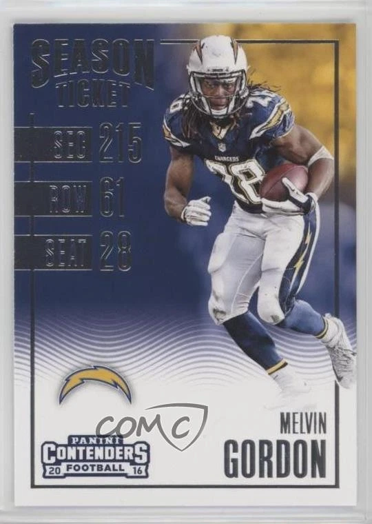 2016 Panini Contenders Season Ticket Melvin Gordon #75 - Image 1 of 2
