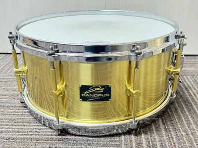 Б/у латунный малый барабан Canopus 6,5X14 B-1465 - Изображение 1 из 4