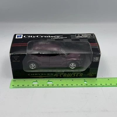 NEW Purple CHRYSLER PT CRUISER 1/32 NewRay City Cruiser Collection Old 1999 Vint - Image 1 of 4