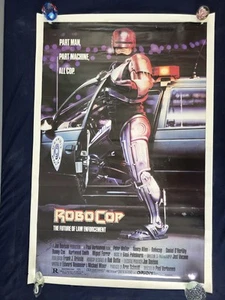 Poster film vintage originale ~ Robocop ~ (1987) ROTOLATO 27x41 - Foto 1 di 13