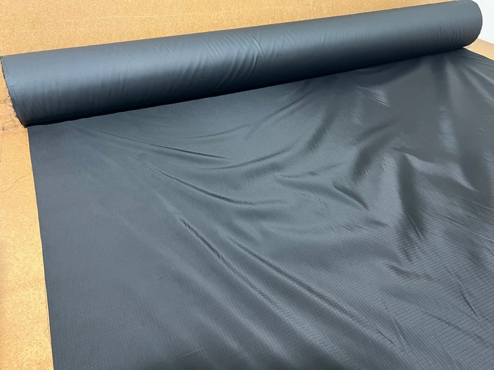 Black 70D Nylon Ripstop Fabric DWR and Urethane Coated By the Yard - Image 1 of 1