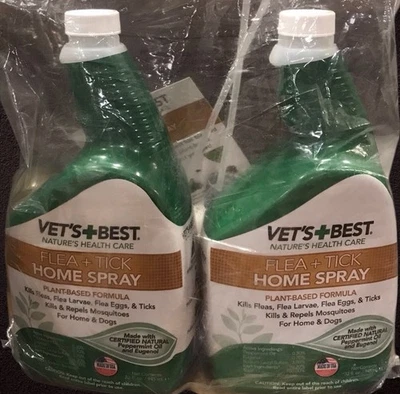 Nuevo spray casero para pulgas y garrapatas Vet's Best para perros 32 oz X2 Foto 1 de 2