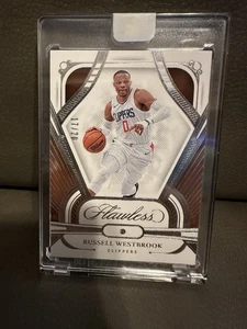2023-24 Panini Flawless #26 Russell Westbrook Diamond Relic 17/20 Clippers🔥🔥 - Picture 1 of 5