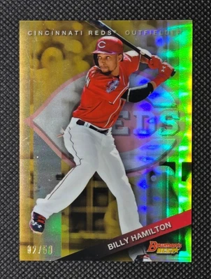 Bowman's Best 2015 - refractor de oro Billy Hamilton #95 Cincinnati Reds/150 Foto 1 de 2