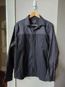 Stone Falcon schwarzes Poloshirt Langarm Kragen Oberteil Herren Größe Large neu mit Etikett neu - Bild 1 von 10