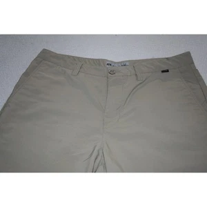 Travis Mathew Golf Shorts Mens Size 34 Wicking Performance Tan Flat Front - Picture 1 of 6