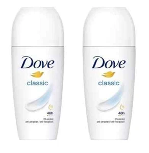 2 x Dove Classic Roll On Anti-Perspirant 48H of Sweat & Odour Protection, 50ml - Picture 1 of 3