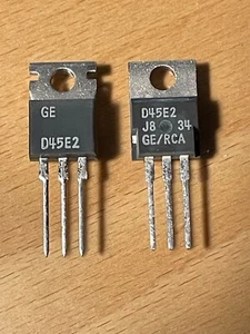 D45E2- PNP Darlington Power Transistor GE/RCA, TO220. - Imagen 1 de 4