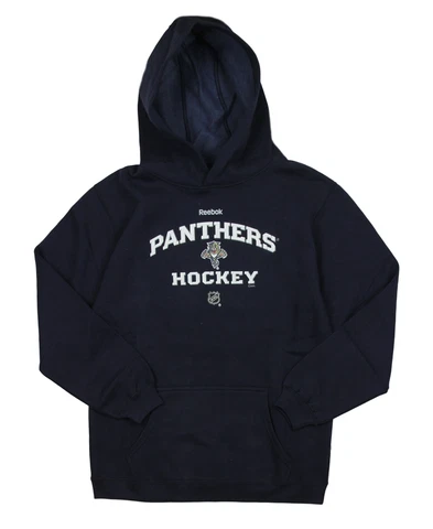 Reebok NHL Hockey Youth Florida Panthers Fleece Hoodie Sweatshirt - Navy Cover