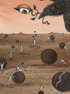 1.5x2 IMPRESIÓN EN MINIATURA DE PINTURA RYTA ESCALA 1:12 ARTE GÓTICO SURREALISTA - Imagen 1 de 1