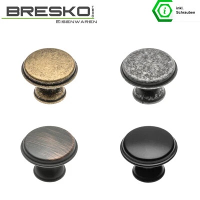 Möbelknopf Möbelknöpfe Möbelknauf Möbelgriff Knopf Knauf Schrank Schublade Stahl - Bild 1 von 2
