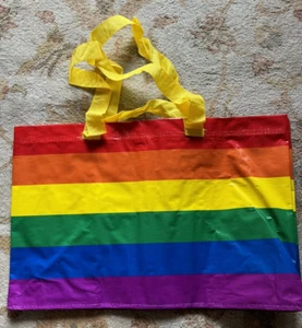 Big Ikea Storstomma Rainbow Bag Shopping Storage Gay Pride LGBT LGBTQ LGBTQIA - Picture 1 of 2