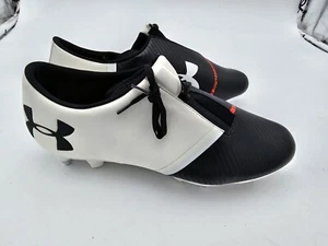 Men's 10.5 Under Armour Spotlight Hybrid SG Soccer Cleats White 1289530-162 NEW - Picture 1 of 10