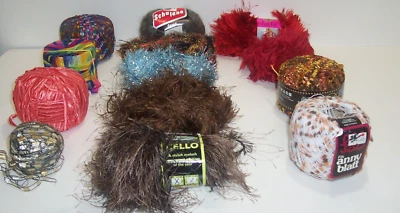 Lote Mixto 13 Madejas de Hilo Especializadas Pompones d'anny Hoja Marcas y Gatos Schulana Foto 1 de 4