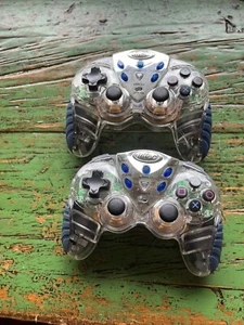 Pair Of Intec Wireless PlayStation 2 PS2 Controllers No Dongles - Picture 1 of 5