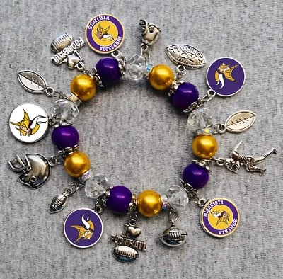 Minnesota Vikings Charms Bracelet - Image 1 of 2