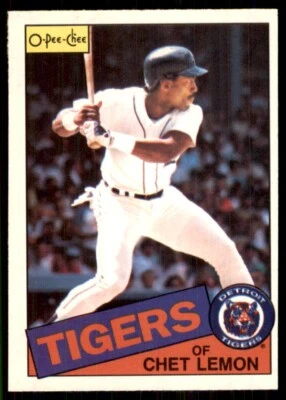1985 O-Pee-Chee #20 Chet Lemon Detroit Tigers - Image 1 of 2