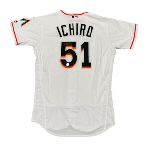 Ichiro Suzuki Signed Miami Marlins Majestic Authentic Jersey MILL CREEK COA BAS - Picture 1 of 3