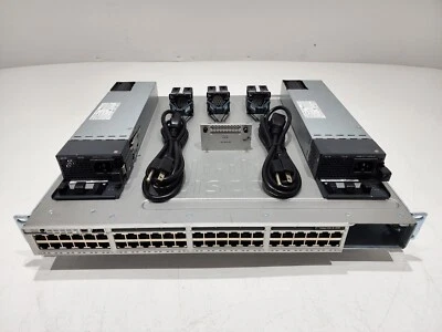 CISCO WS-C3850-48UW-S CATALYST 3850 48PT UPOE SWITCH Dual AC - Image 1 of 4