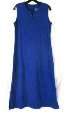 Nuevo Maxi Vestido Vaina Denim & Co. Azul Cuello en V Talla PXS Jersey Perfecto Mujeres XQ16 Foto 1 de 4