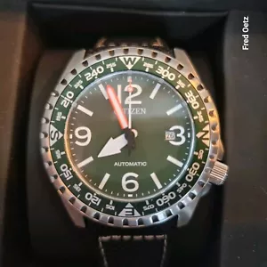 Citizen Uhren-Serie NJ2198-16X Gents Mechanical Field Automatik - grün - Bild 1 von 10