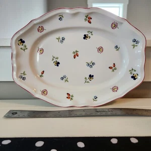 Villeroy And & Boch Petite Fleur Oval Carving Serving Platter Plate 10.5" - Picture 1 of 4