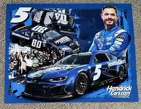 Kyle Larson 2023 HendrickCars .com Darlington Postcard Hero Card NASCAR Cover