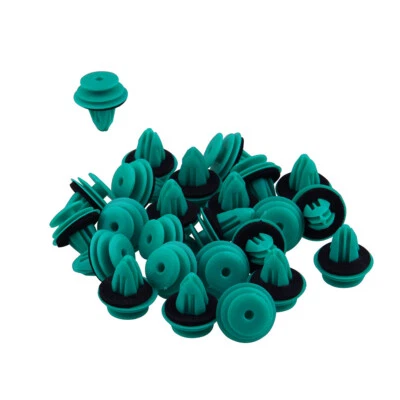 25pcs Green Plaque Nylon Retaining Clip 90467-10188 For Toyota Bumper Door Trim - Image 1 of 4