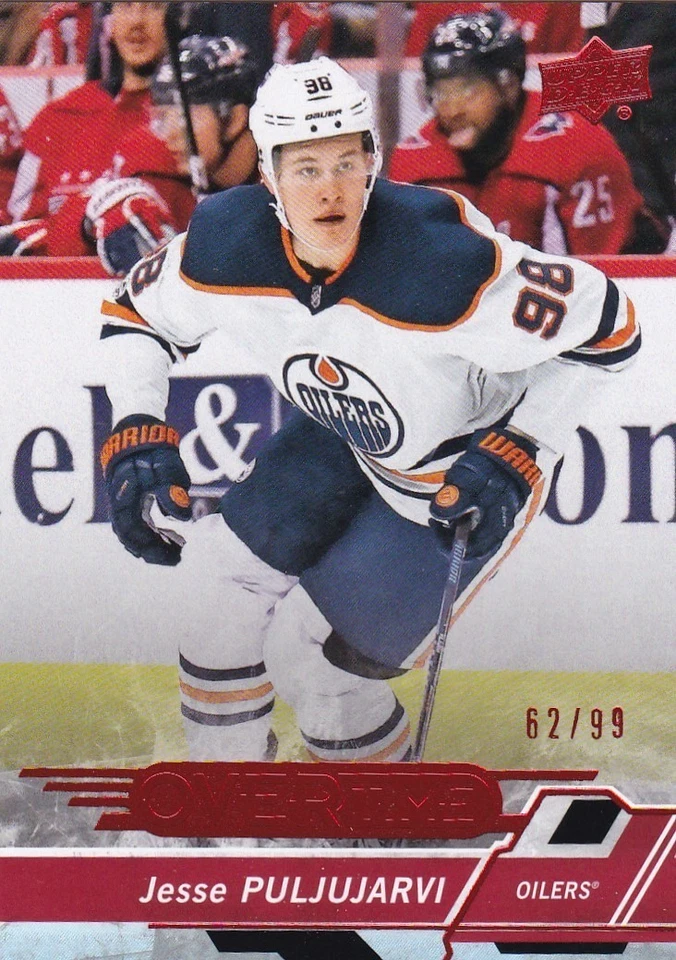 JESSE PULJUJARVI 2018-19 18-19 UPPER DECK OVERTIME RED #62/99 #22 - Image 1 of 1